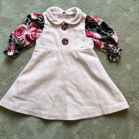 Piccolo Speranza Light Pink Wool Dress - Picture 4 of 6